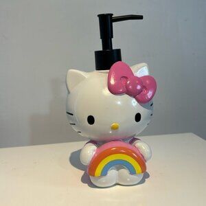 New Sanrio Hello Kitty Sculpted Soap/lotion Dispenser Bathroom rainbow